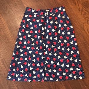 1950s Skirt Navy, White and Red